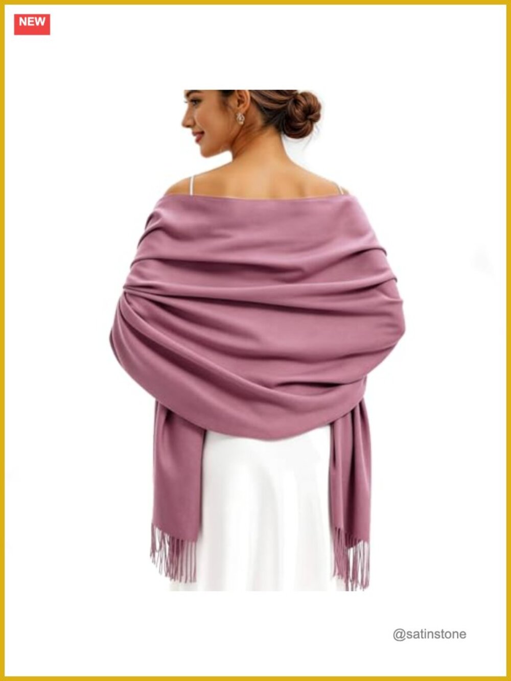 Soft Pashmina Shawl Wrap for Women Evening Dress Wedding Bridesmaid Scarf